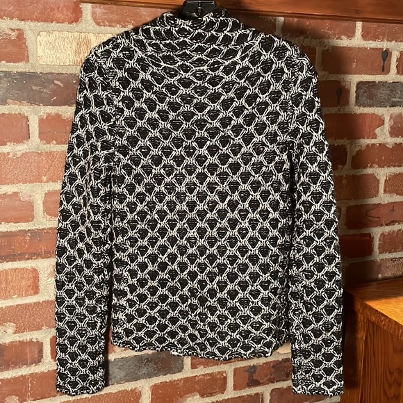 Krimson Klover Midnight Sun Button Cardigan in BLACK AND WHITE. Size Small - Picture 5 of 10